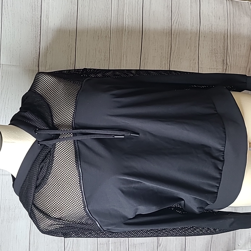 ZYIA Black Mesh Winner Hoodie Large